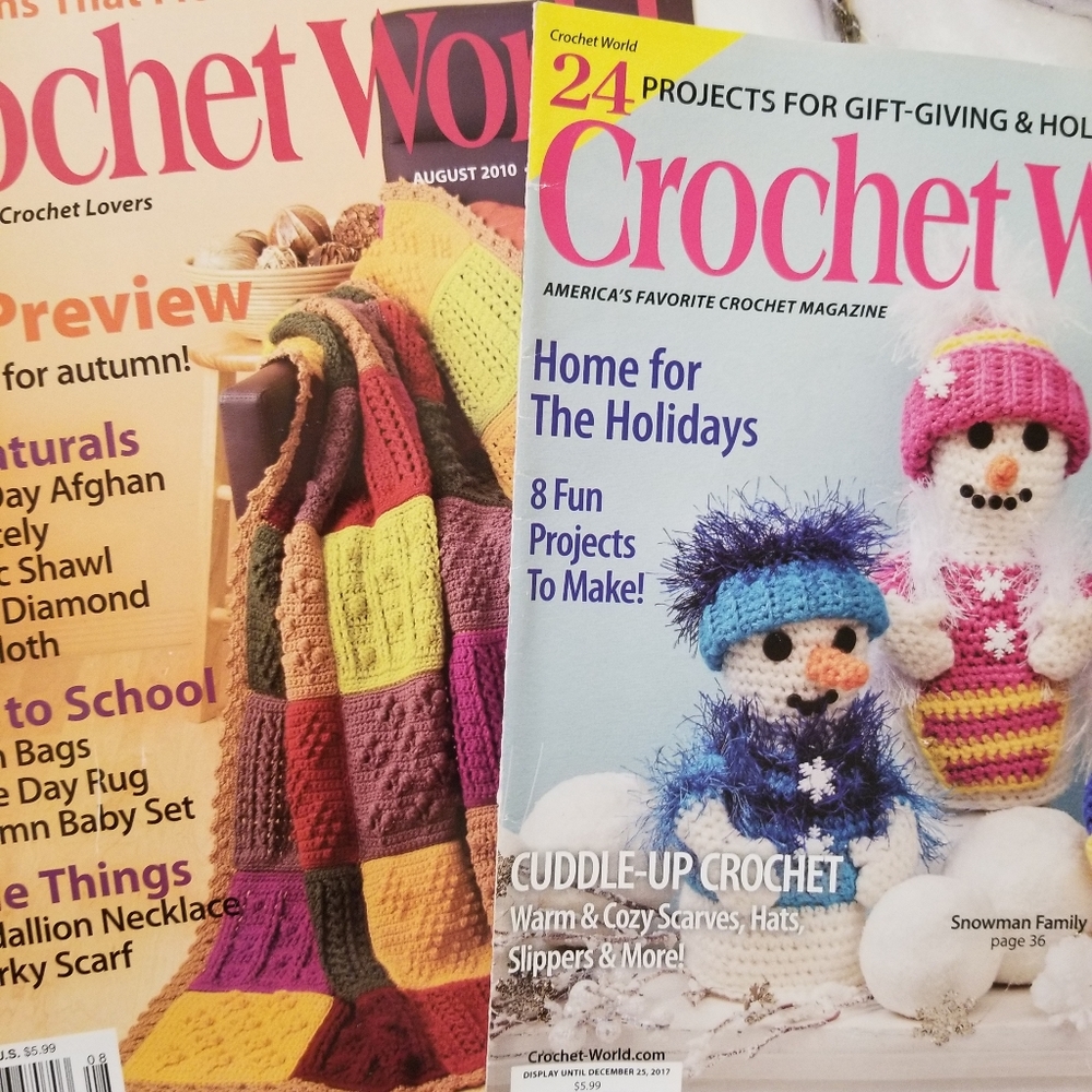 2 Pack Crochet World Magazine